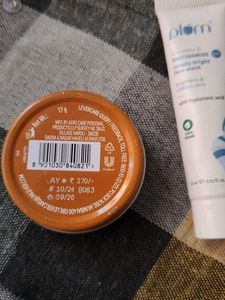 vaseline lip balm and plum face wash combo