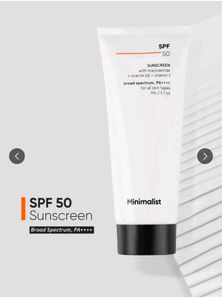Minimalist SPF 50 Sunscreen