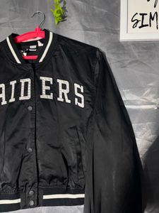H&amp;M Black Raiders Bomber Jacket