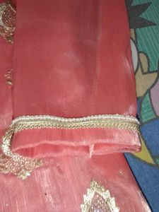 pink embroidered suit