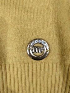 Sparkling Yellow V-Neck Sweater