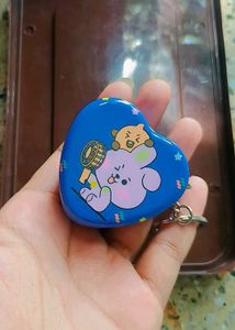 COMBO Of BTS Metallic Box Keychain And Gel Pens