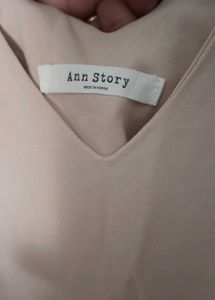 Ann Story V-Neck  pleated korean dress