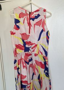 Vibrant Floral Print Sleeveless Dress