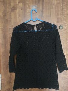 Chic Black Lace Top