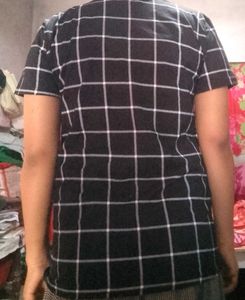 Stylish Black &amp; White Checkered Top