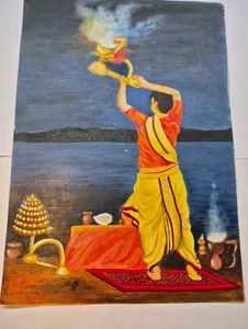 Handmade Aarti Painting