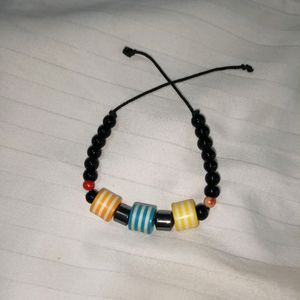 Handmade Black Multicolour Beads Bracelet