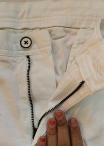 Cream Chino Pants