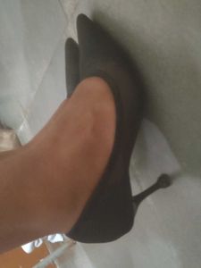 pointed-toe semi-sheer mesh trend.