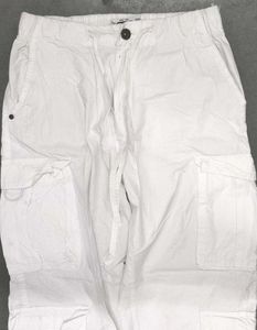 White Parachute Pants