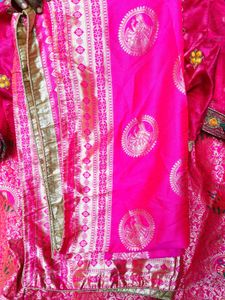 Pink Brocade Lehenga