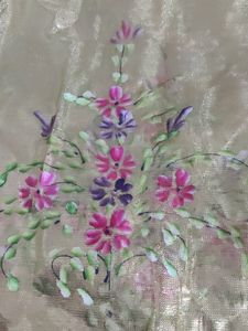 Hand Painted Golden Stole