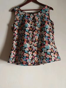 Black Floral Top