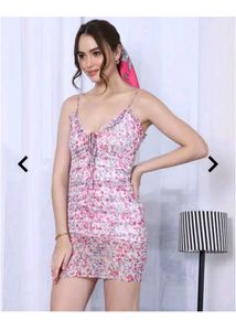 Floral Print Ruffle Dress