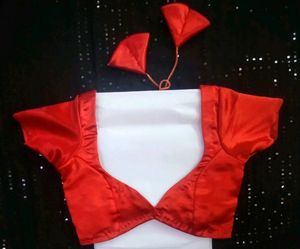 deep neck blouse non padded