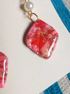 Red Diamond Earrings