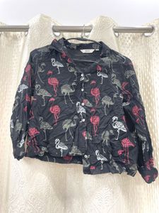 Funky Flamingo Print Shirt