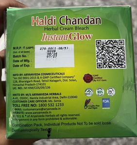 Haldi Chandan Herbal Cream Bleach