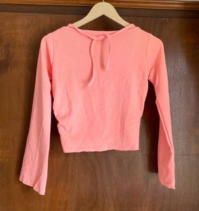 Cute Ruched Long Sleeve Top
