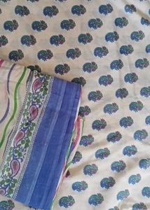 Printed Cotton Kurta Set with Dupatta
