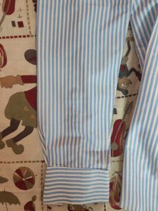 Men's  old money style Striped Button-Up Shirt