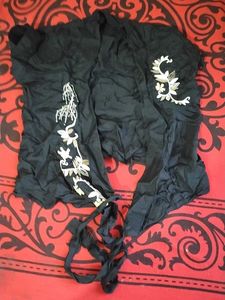 Embroidered Black Ethnic Gown