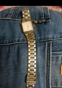 Sonata Golden Man Watch