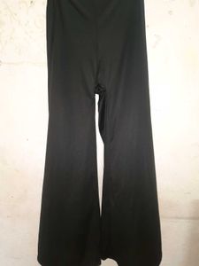 Black silk plazo