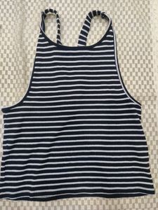 Chinese Branded -  Backless Stripped Tank Top