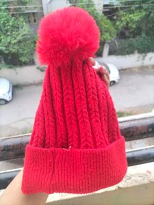 Red Knit  Beanie H