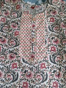 Floral Print Kurta with Pants Set