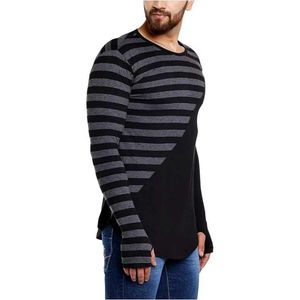 Men's Stylish Striped Long-Sleeve Shirt