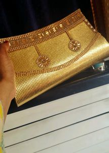 Gold Embellished Clutch