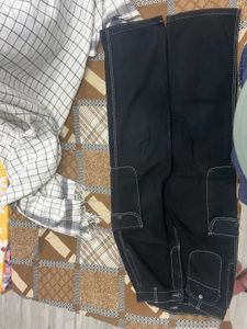 black cargo pants