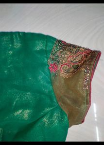 Full Maggam Work Saree With Blouse
