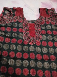 Elegant Polka Dot Kurta Set