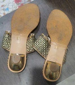 Embellished Flat Sandals