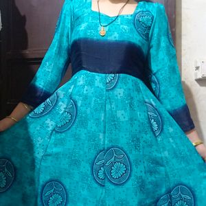 Beautiful Frock Kurti With Dori