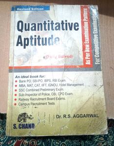 Quantitative Aptitude Book by R.S. Aggarwal