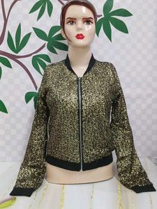 (300)Sequined Bomber Jacket
