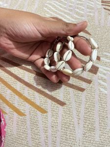 Boho Seashell Hoop Earrings