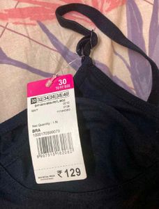 Pack of 3 Bras - Black, Pink &amp; Navy