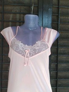 💗Pink Lace Trim Nightgown💗