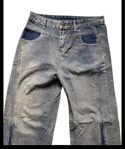 Vintage Wash Wide Leg Jeans