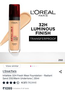 Brand New L'Oreal Infallible Foundation