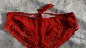 Lace Red Briefs