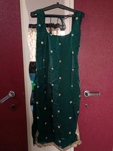 Emerald Green Embellished Kurta