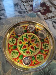 Decorative Pooja Thali Set