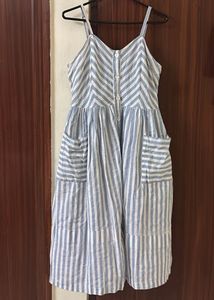 Blue & White Striped Sundress